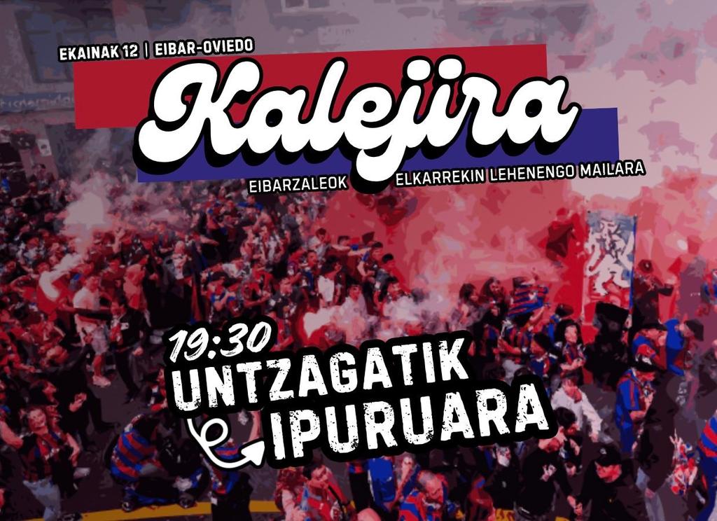 Kalejira en Eibar. ARGAZKIA: @SDEibar