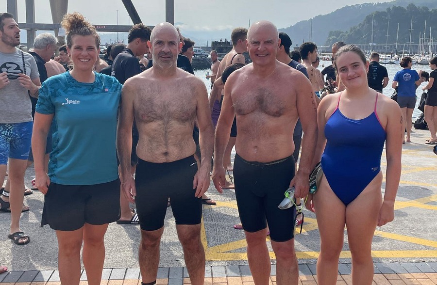 Asier Gómez, Iñigo Laskurain, Sergio Guinea, Marina Azpiazu y Nora Guinea