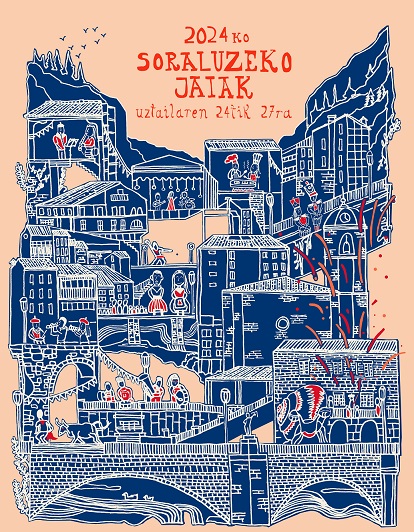 Hau da jaietako kartel nagusia bere egilea Eguzkiñe Aldazabal da