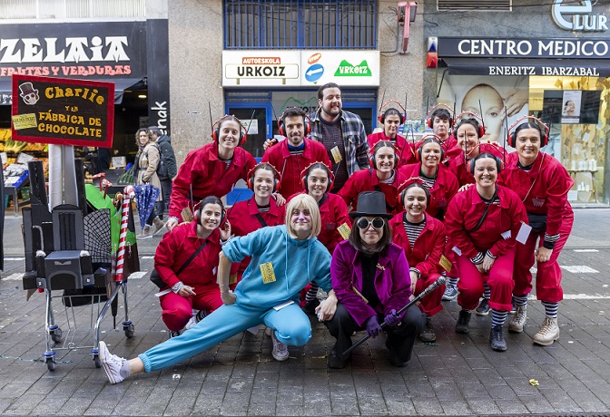 Desfile de cuadrillas 2024. FOTO: Ermuko Udala